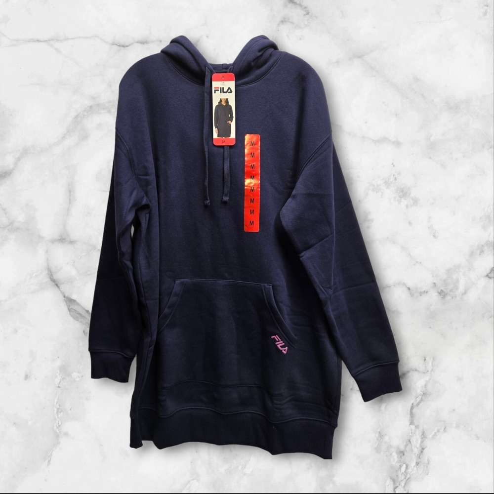 NWT Fila Women's Hoodie Dress Navy Blue‎ Medium New with Tags!
